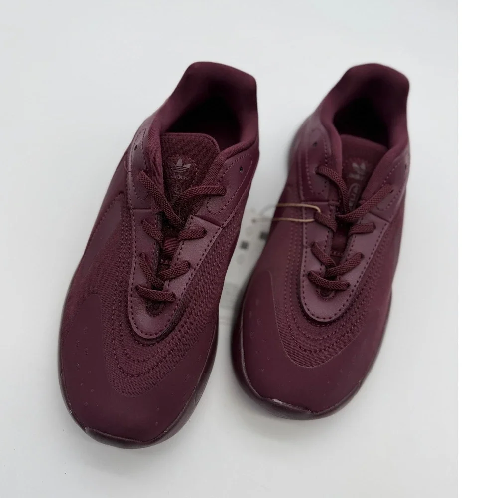 Adidas Ozelia EL C Kids Size 3 Sneakers Burgundy Maroon y2k 90's retro bold NWT